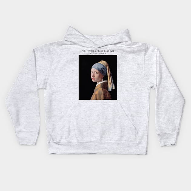 Pearl Earring Kids Hoodie by Laevs